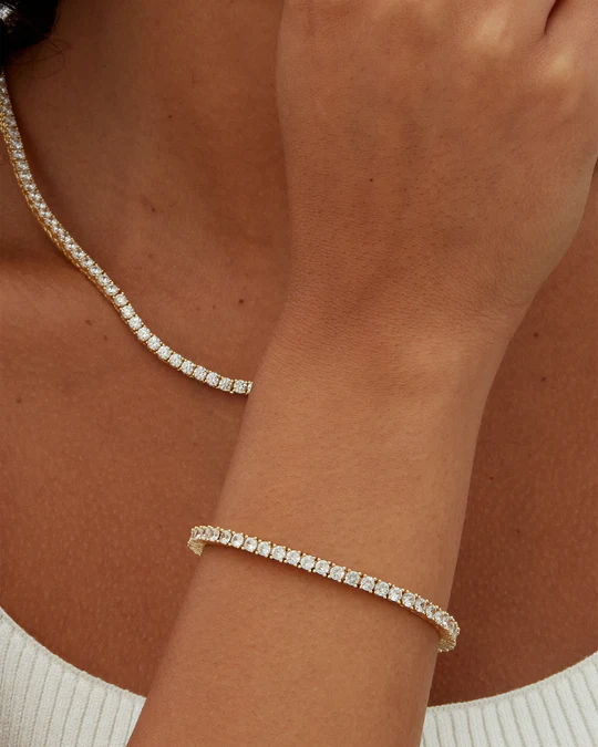 Vermeil Medium Tennis Bracelet