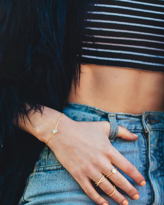 Vermeil Solitaire Bracelet