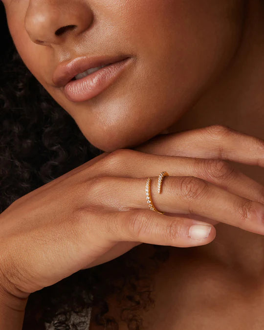 Adjustable Vermeil Statement Ring