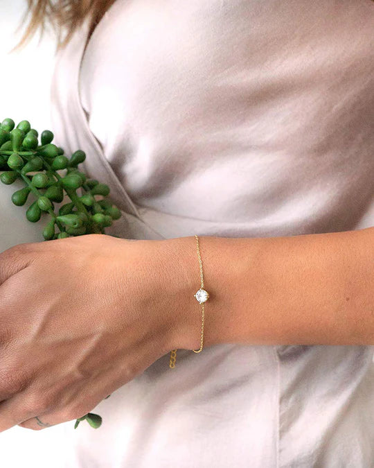 Vermeil Solitaire Bracelet