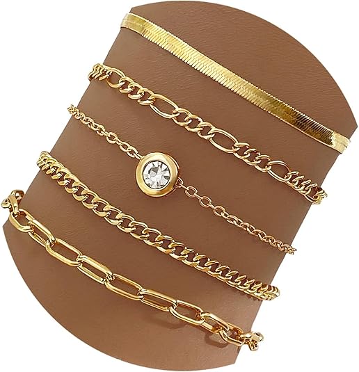 Gold Bracelets for Women, 14K Gold