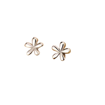 Mini Flower Sterling Silver Earrings