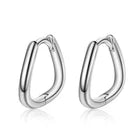 Minimal 925 Sterling Silver Huggie Hoop Earrings